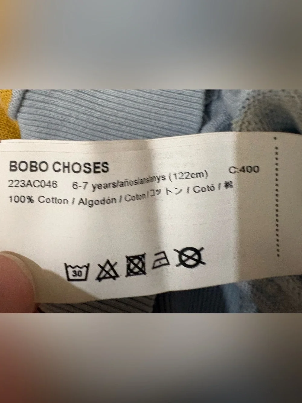 Bobo Choses Sparkle All Over Sweatshirt - Light Blue 6/7 years